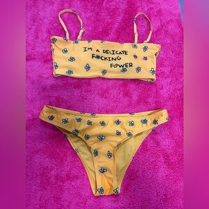 Jac Vanek Vibrant Yellow Bikini Set